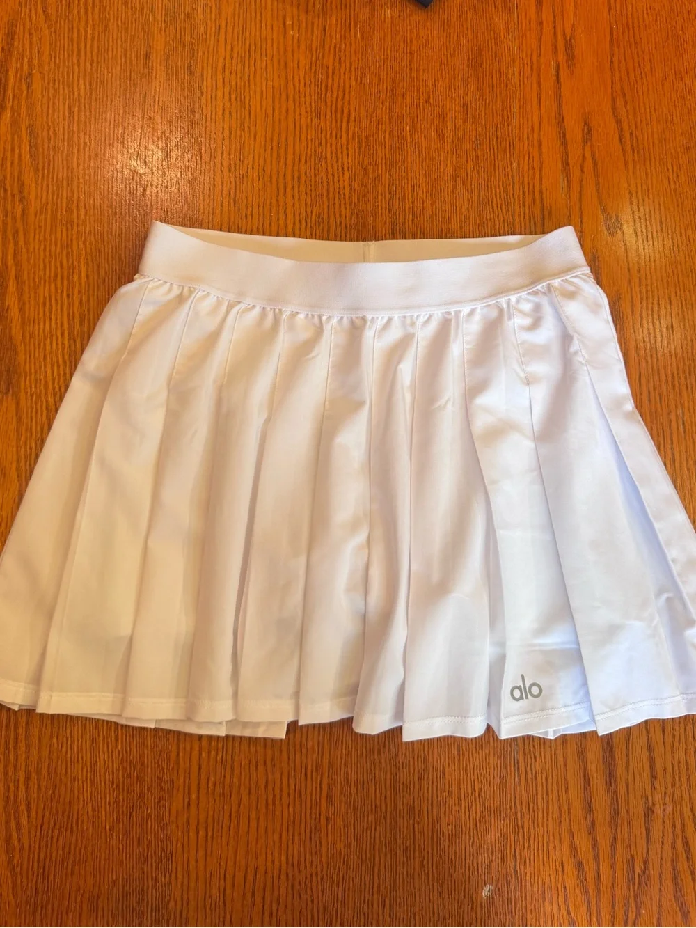 Alo Yoga Varsity Tennis Skirt White